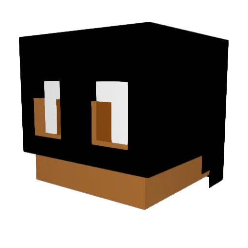 moskel Minecraft avatar head, 3D render
