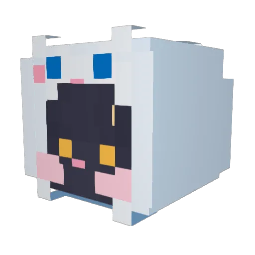 moskiu Minecraft avatar head, 3D render