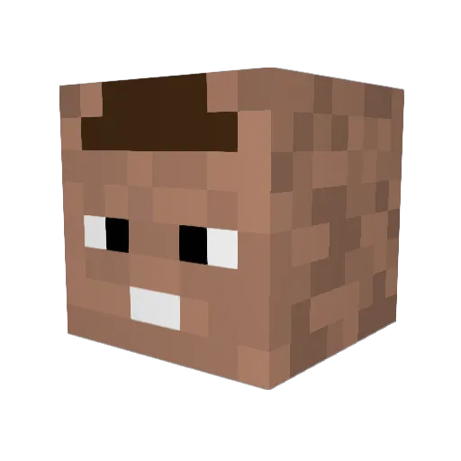 moskovexe Minecraft avatar head, 3D render