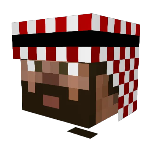 mosl3ms Minecraft avatar head, 3D render