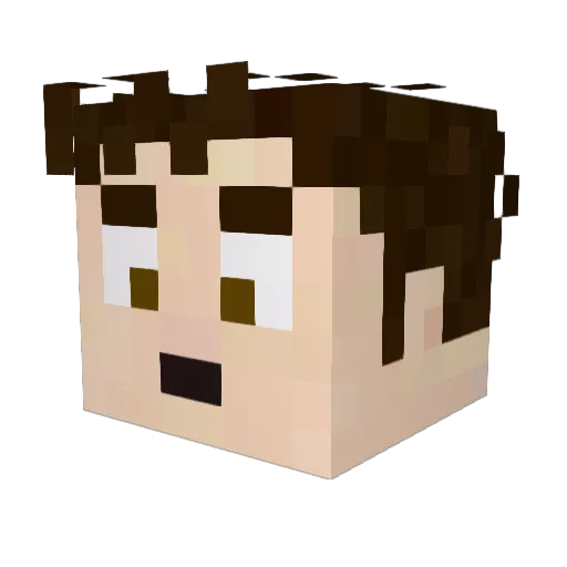 mosnacks Minecraft avatar head, 3D render