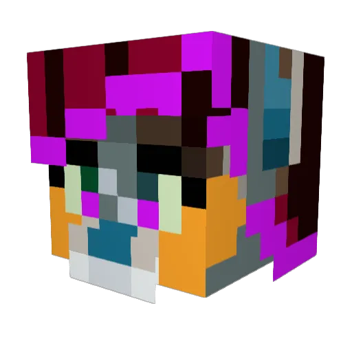 mosovius Minecraft avatar head, 3D render