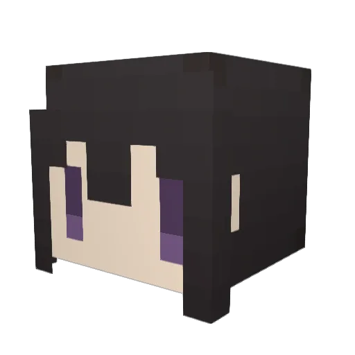 mossan111 Minecraft avatar head, 3D render