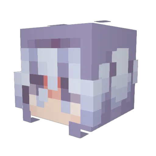mossberri Minecraft avatar head, 3D render