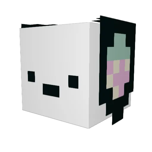 mosscobb Minecraft avatar head, 3D render