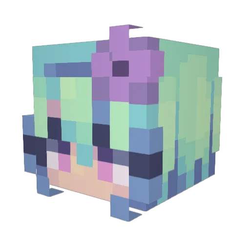 mossfaerie Minecraft avatar head, 3D render