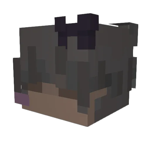 mossiegb Minecraft avatar head, 3D render