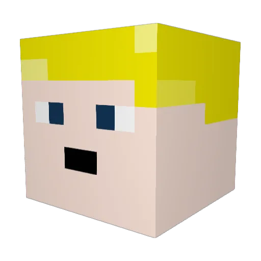 mossisoscar Minecraft avatar head, 3D render