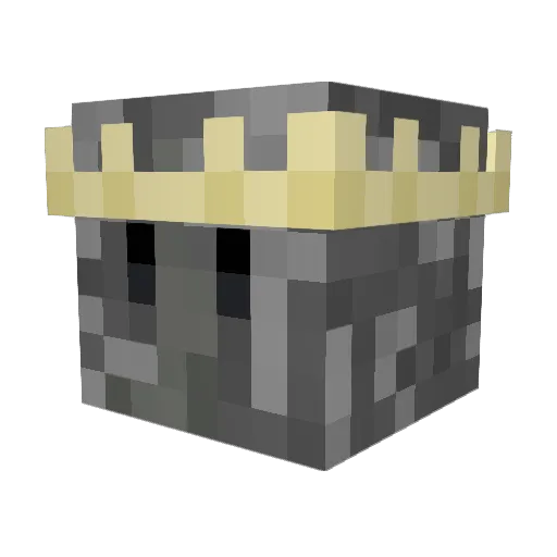 mossycreature Minecraft avatar head, 3D render