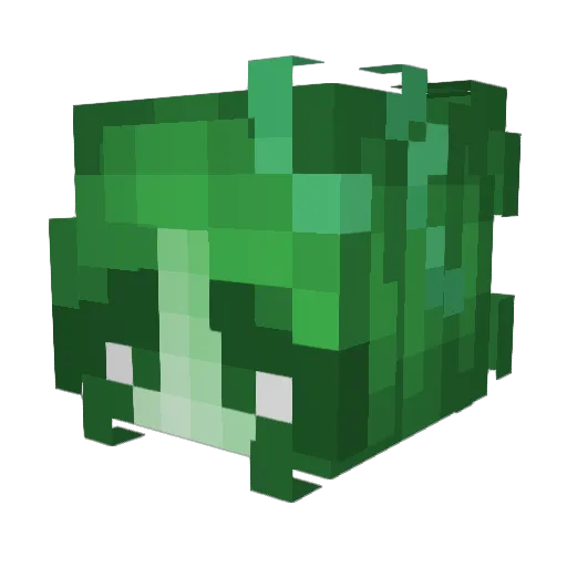mossykit Minecraft avatar head, 3D render