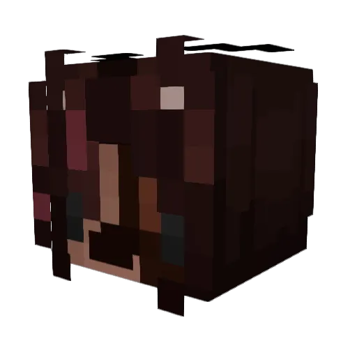 mossymothwings Minecraft avatar head, 3D render