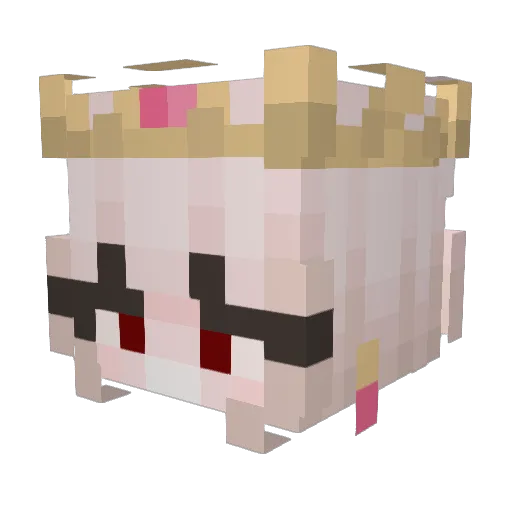 mostlyghostly08 Minecraft avatar head, 3D render