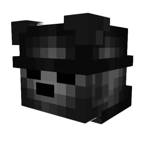 mostwantedplayer Minecraft avatar head, 3D render