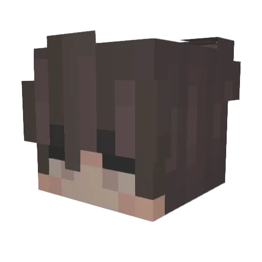 mosty_9 Minecraft avatar head, 3D render