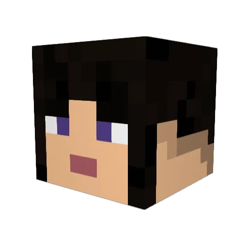 mosyamon Minecraft avatar head, 3D render
