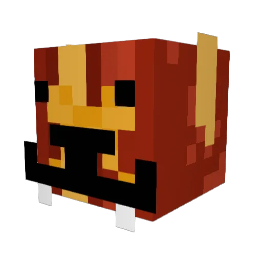 moszfet Minecraft avatar head, 3D render