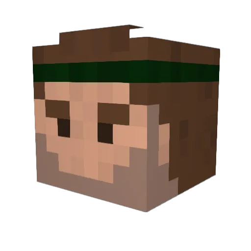 mot065 Minecraft avatar head, 3D render