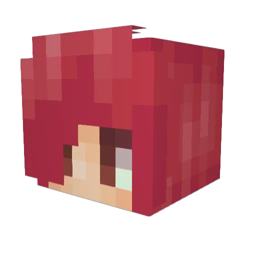 mot0666 Minecraft avatar head, 3D render