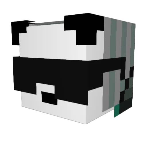 motatinn Minecraft avatar head, 3D render