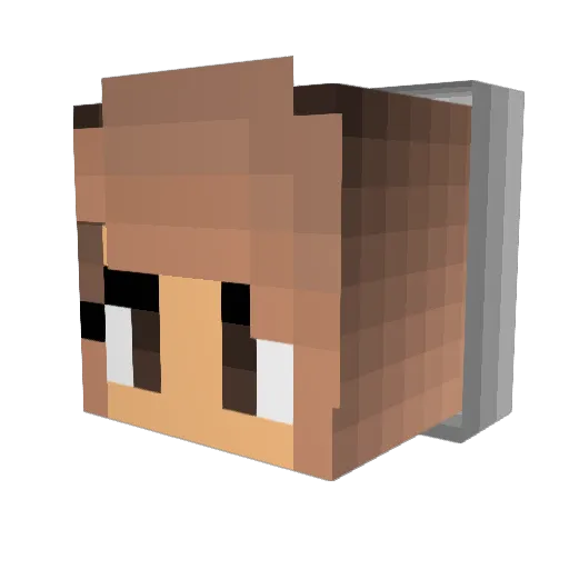 motavator1 Minecraft avatar head, 3D render