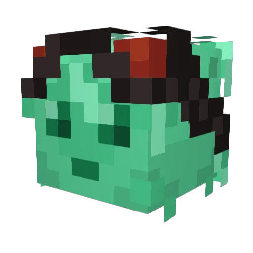 mothbie Minecraft avatar head, 3D render