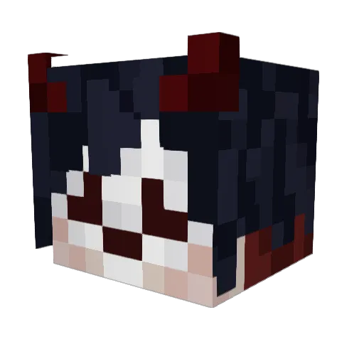 mothdvst Minecraft avatar head, 3D render
