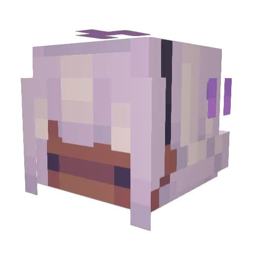 mothelle Minecraft avatar head, 3D render