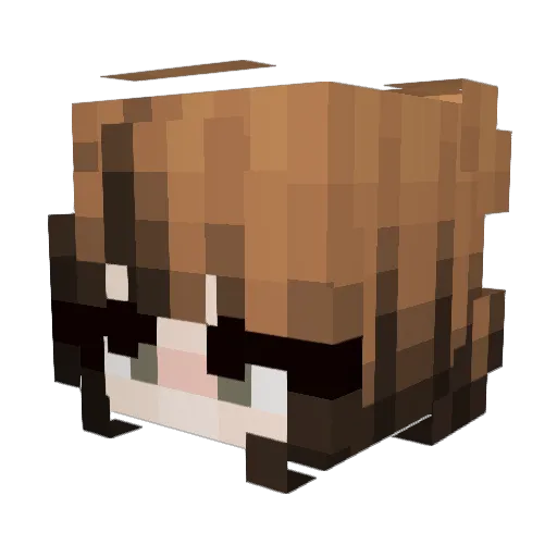 mothicrose Minecraft avatar head, 3D render