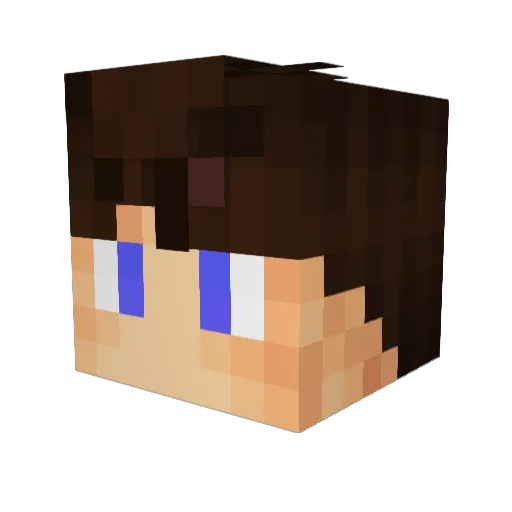 mothmanhoax Minecraft avatar head, 3D render
