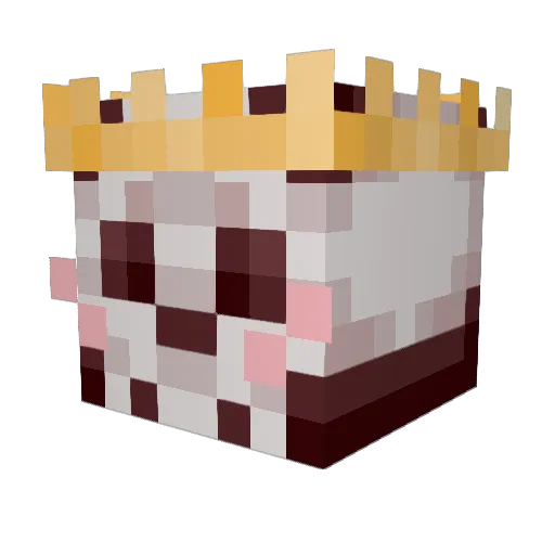 mothmanner Minecraft avatar head, 3D render