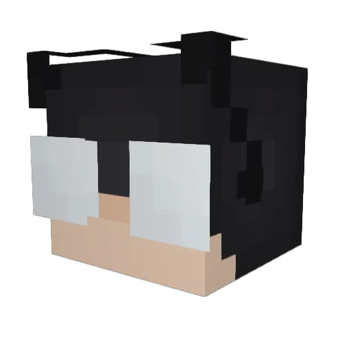 mothmug Minecraft avatar head, 3D render