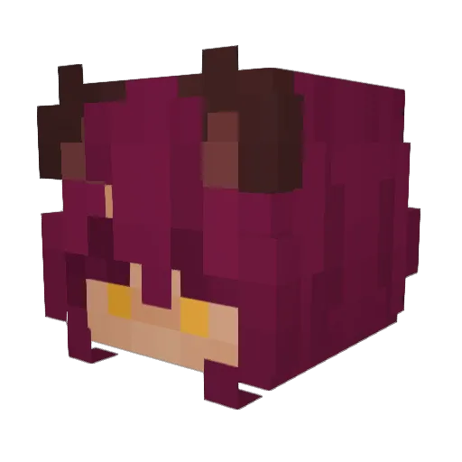 mothmxn Minecraft avatar head, 3D render