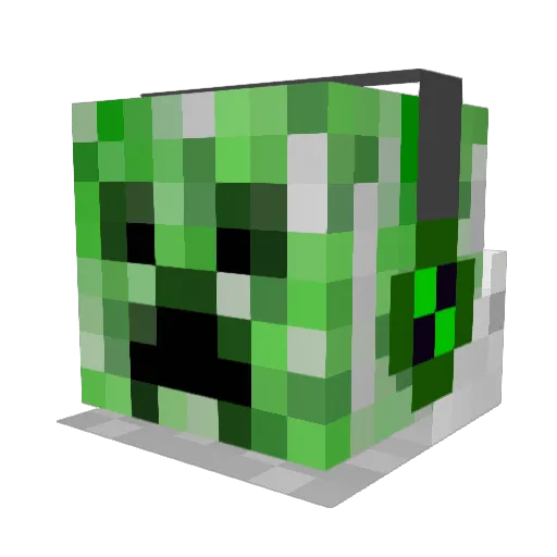 mothpaw Minecraft avatar head, 3D render