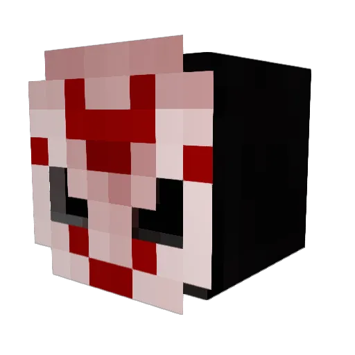 mothpile Minecraft avatar head, 3D render