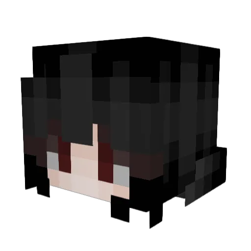 mothxx Minecraft avatar head, 3D render