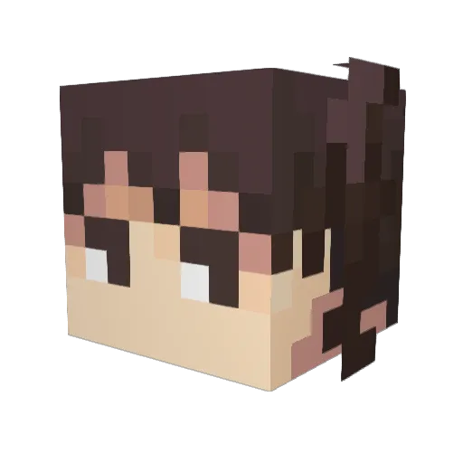 moti416 Minecraft avatar head, 3D render