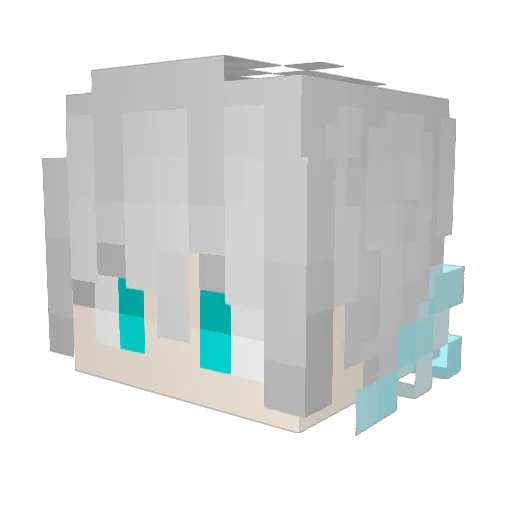 motie99 Minecraft avatar head, 3D render