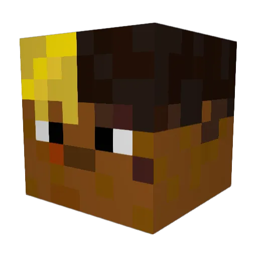 motion1111 Minecraft avatar head, 3D render