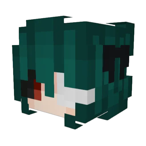 motixmotix Minecraft avatar head, 3D render