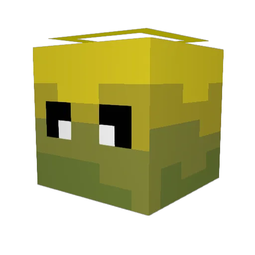 motizeb Minecraft avatar head, 3D render