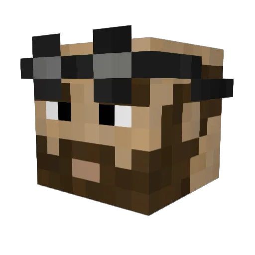 motmot50 Minecraft avatar head, 3D render