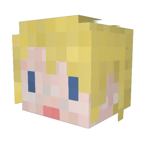 moto0717 Minecraft avatar head, 3D render