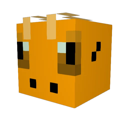 moto488 Minecraft avatar head, 3D render
