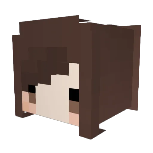 moto_momo Minecraft avatar head, 3D render