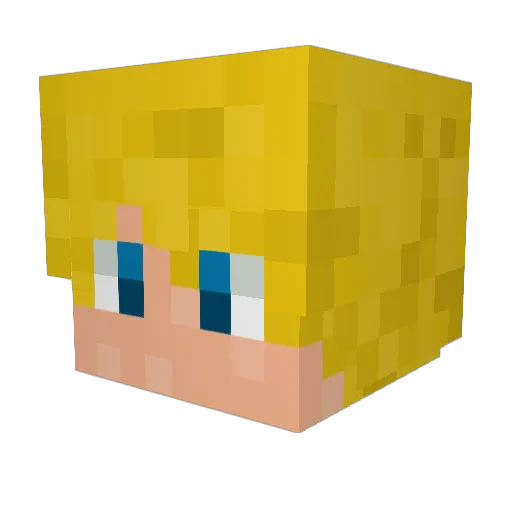 motochamp123 Minecraft avatar head, 3D render