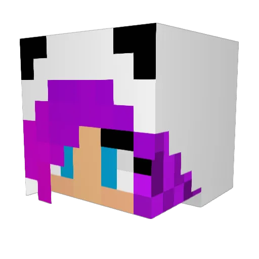 motoko920 Minecraft avatar head, 3D render