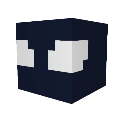 motomami05 Minecraft avatar head, 3D render