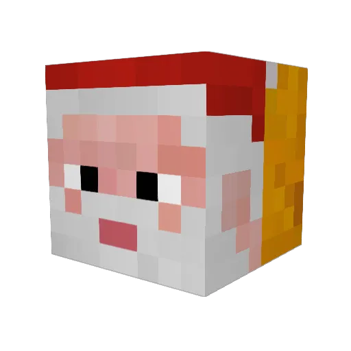 motorato69 Minecraft avatar head, 3D render