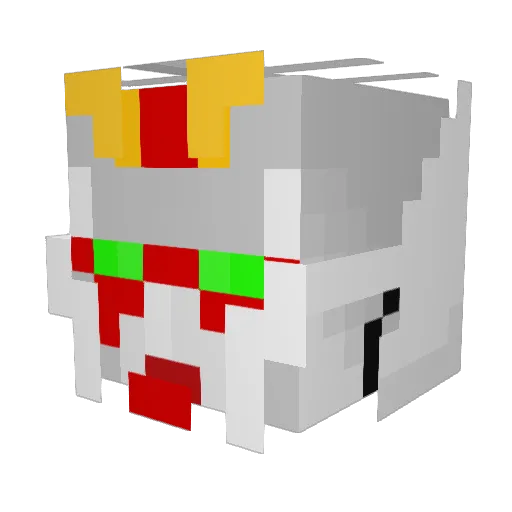 motoznake Minecraft avatar head, 3D render