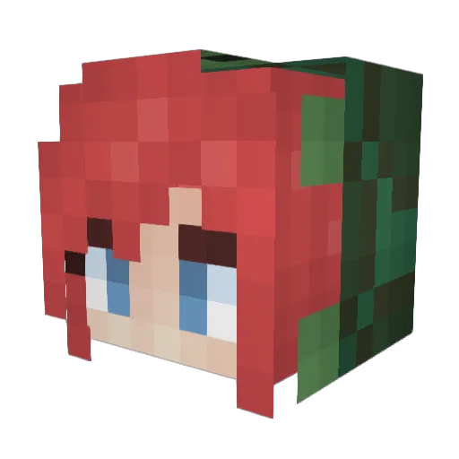 mottaberg Minecraft avatar head, 3D render